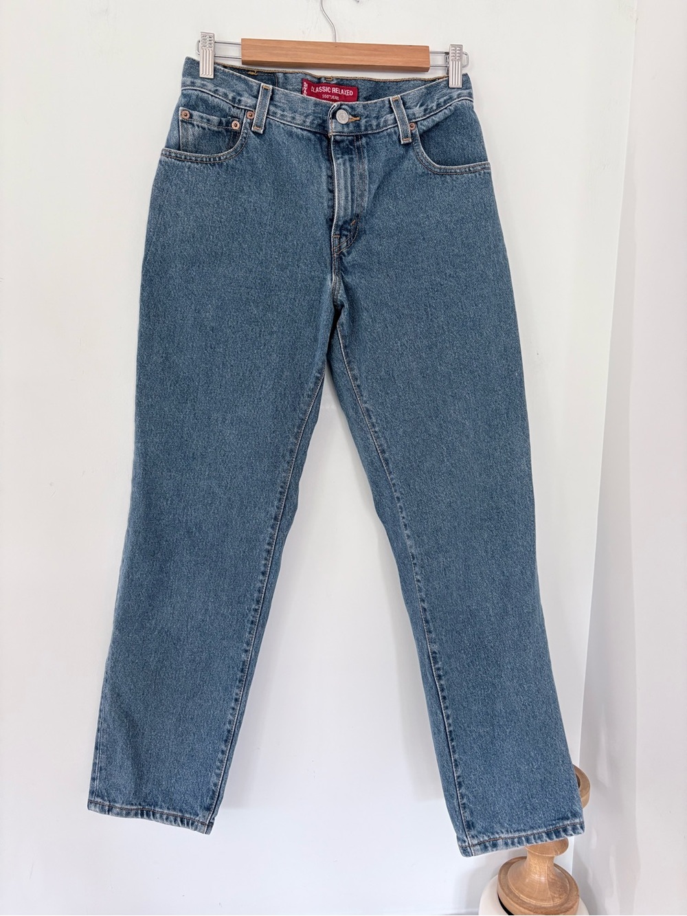 VTG LEVI'S 550 Relaxed Fit Tapered Leg Jeans Women 6 Med Wash 100% Cotton Denim